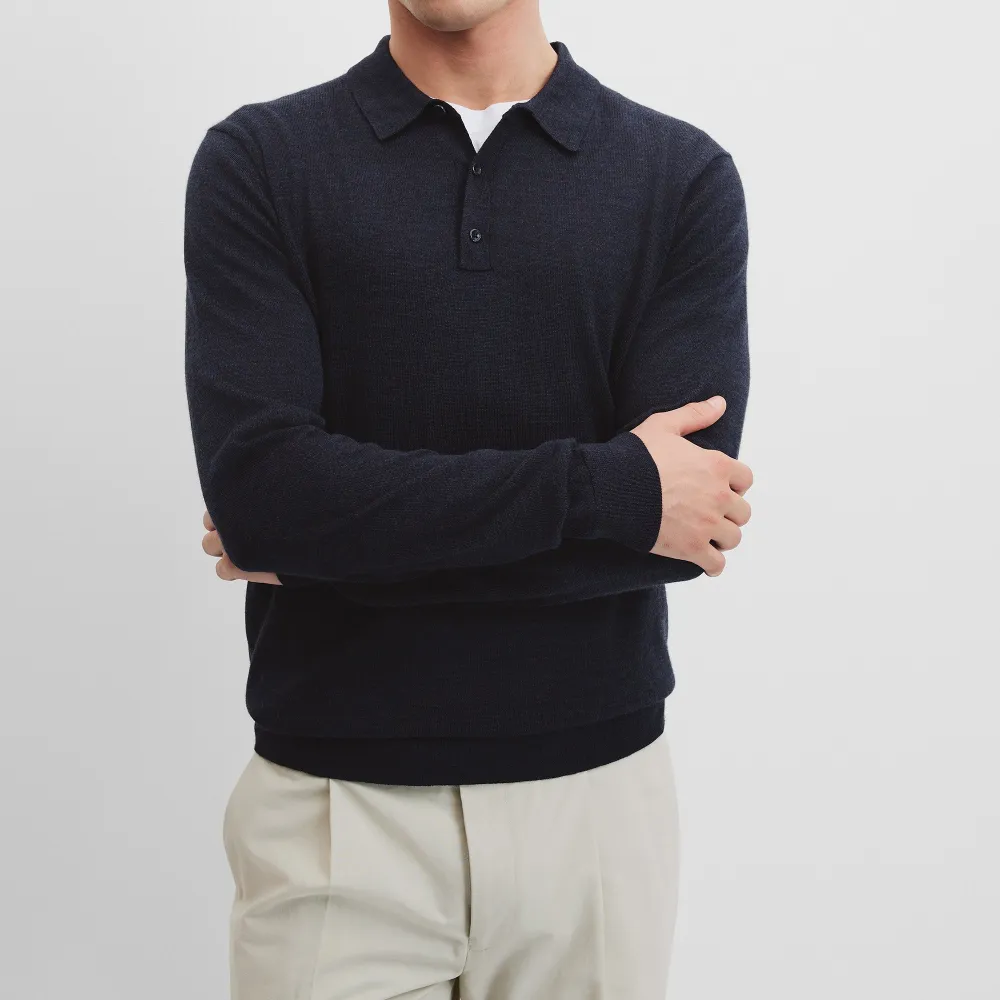 Men's Wool Polo Shirt