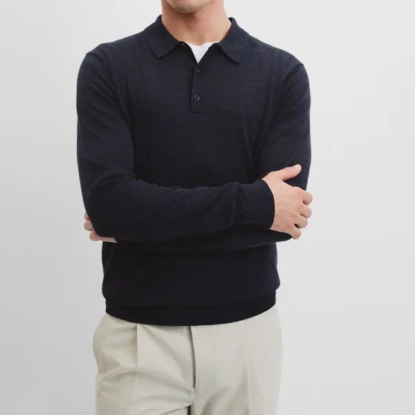 Men's Wool Polo Shirt