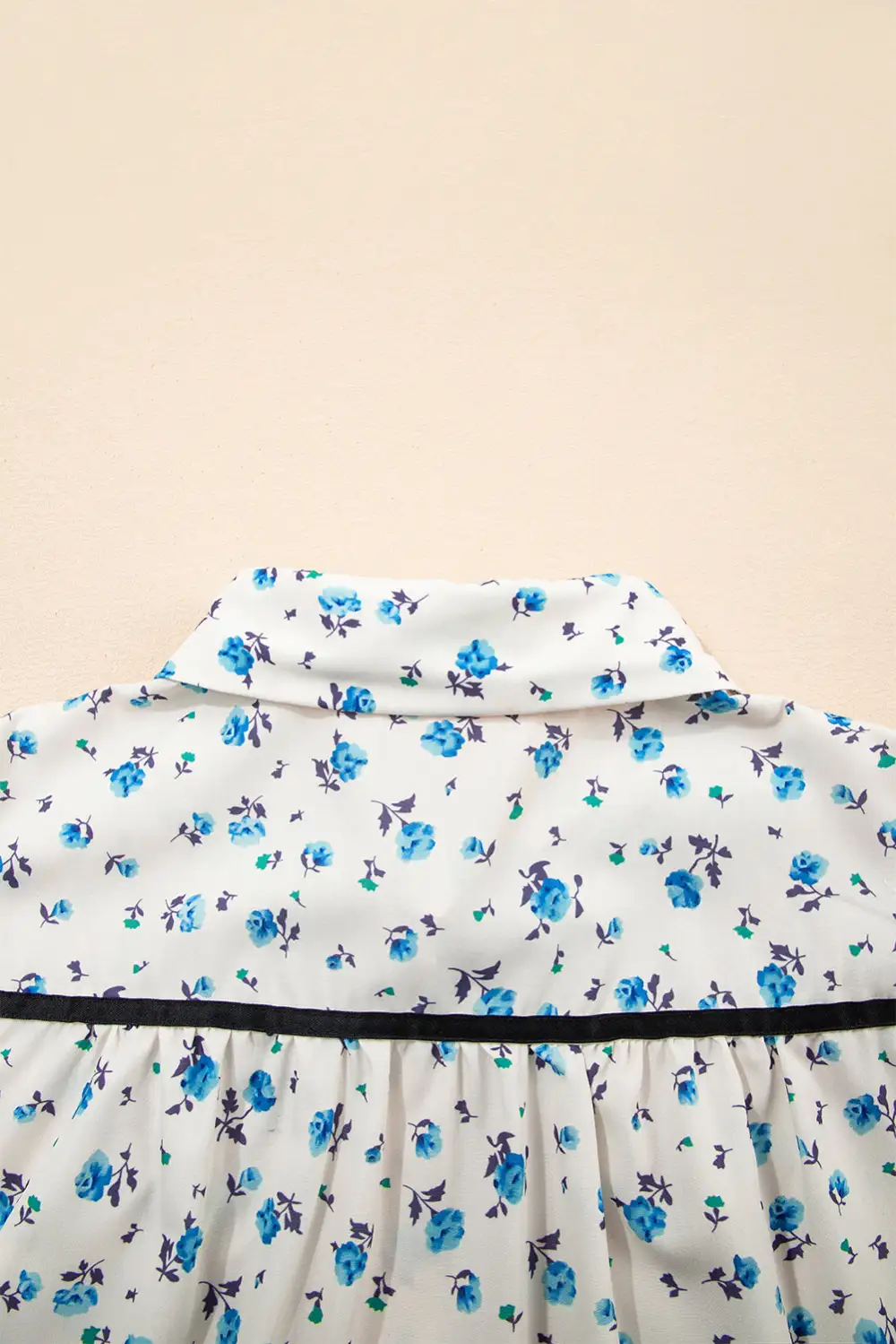 Everyday Floral Puff Sleeve Short Sleeve Shirt Blouse