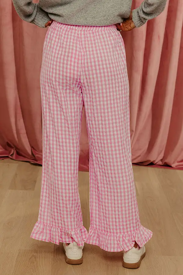 The High Waist Gingham Pants