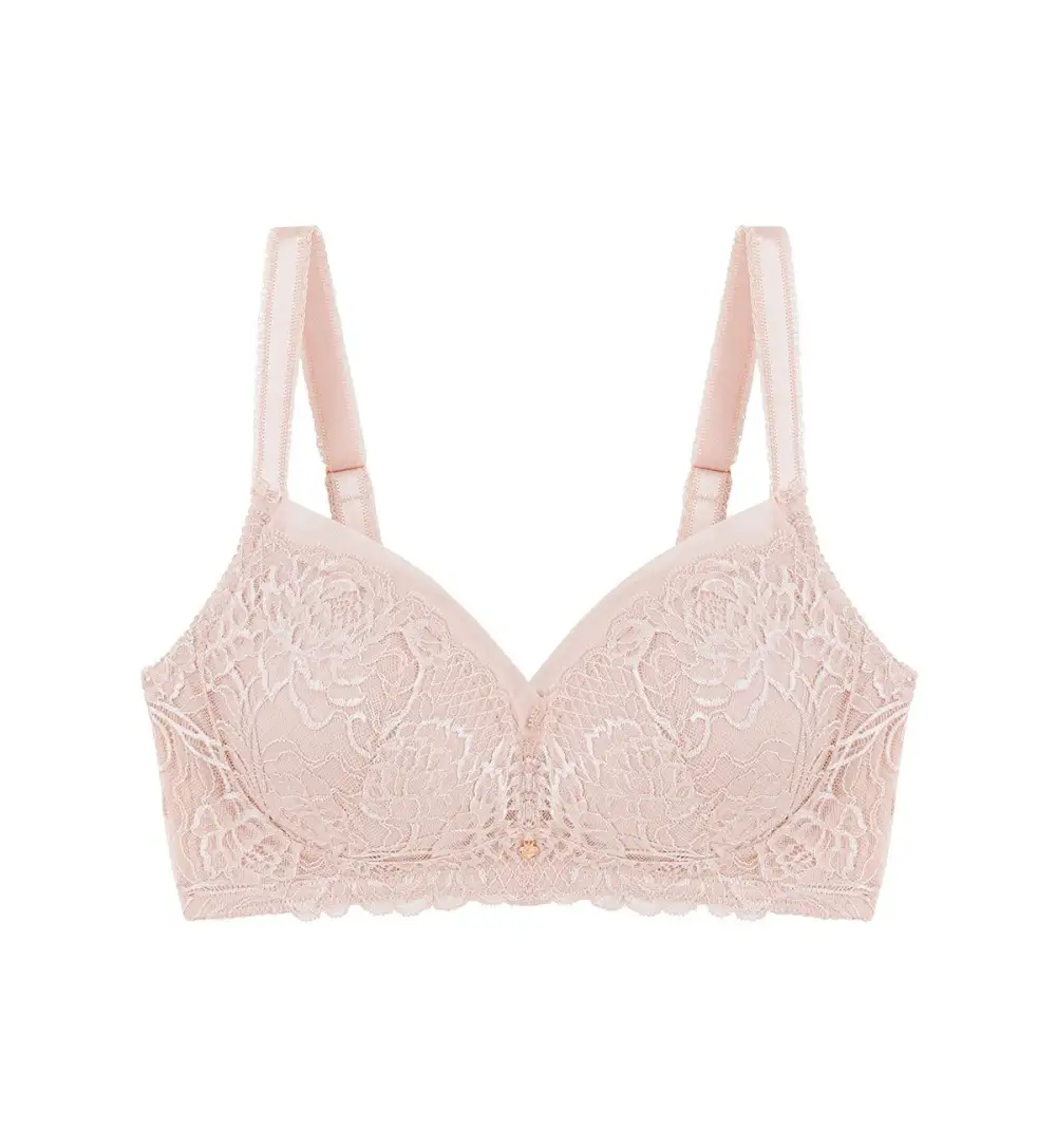 Women's Flexible-Fit Non-Wired Full-Cup Padded Lace Molded Bra
