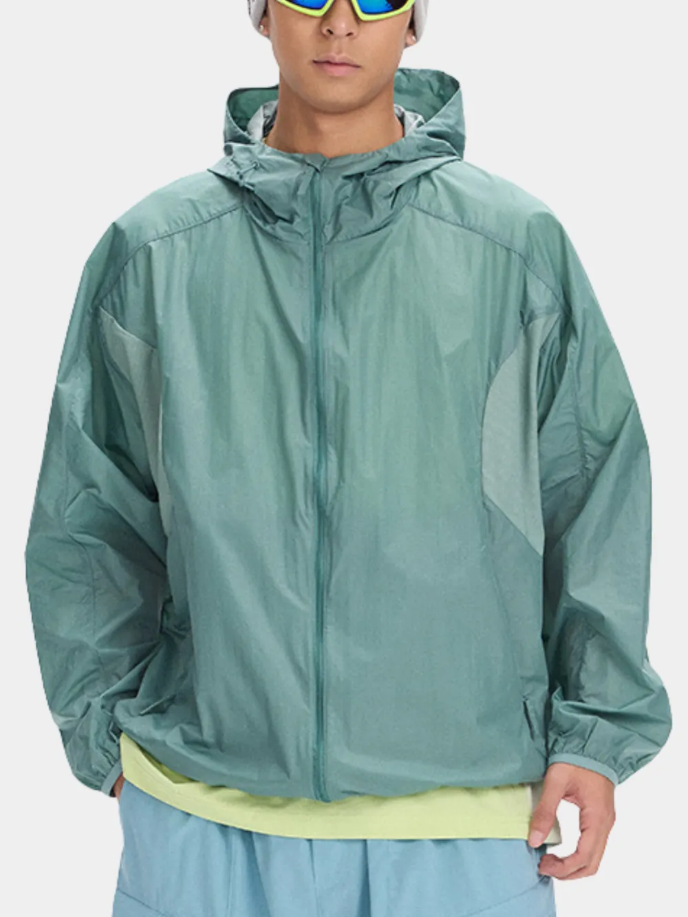 Lightweight Breathable Mesh Panel Sun Protection Jacket