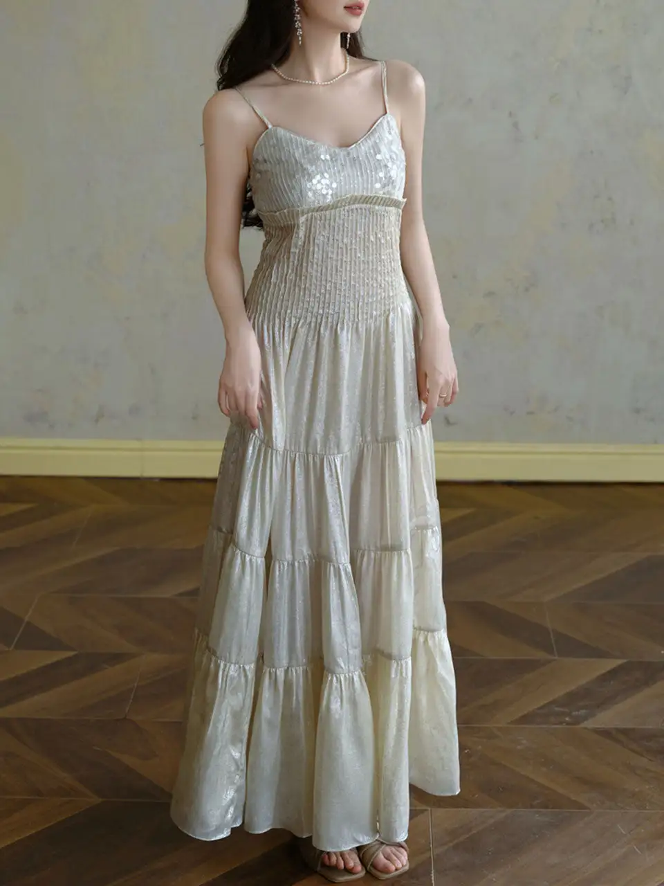 Embroidered Long Dress