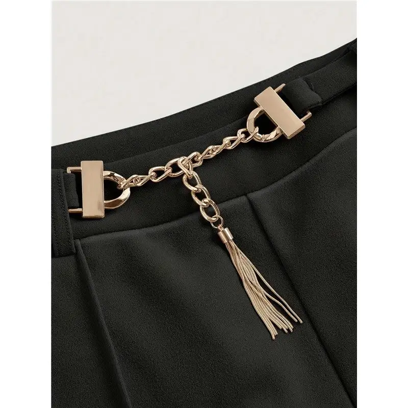 Women's High Waist Straight Leg Pants