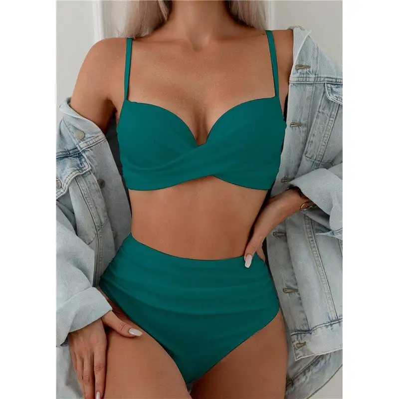 Structured High Waist Bikini Set