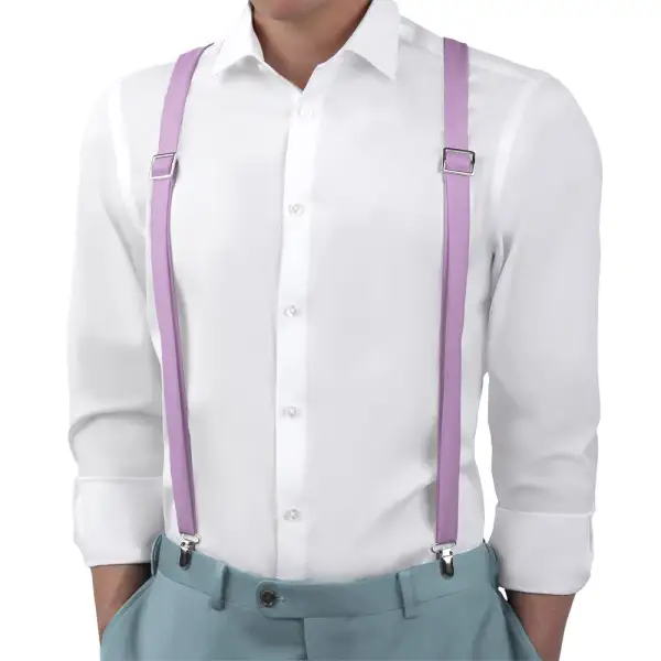 Classic Bold Solid Tone Suspenders
