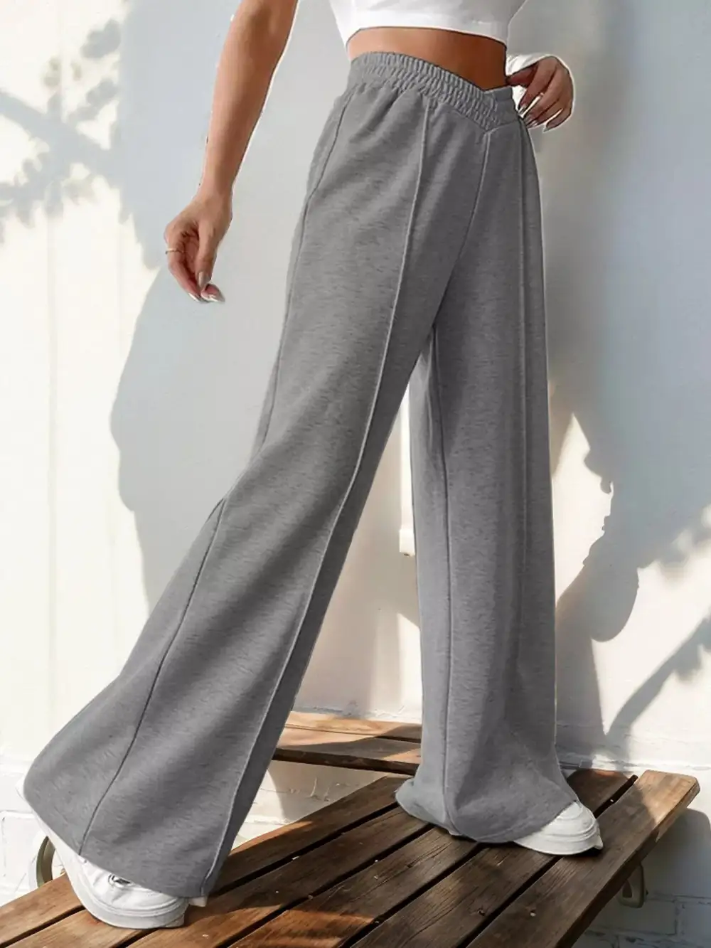Wide Leg High Waist Everyday Versatile Pants