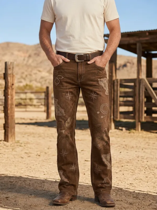 Men's Western Cowboy Jeans