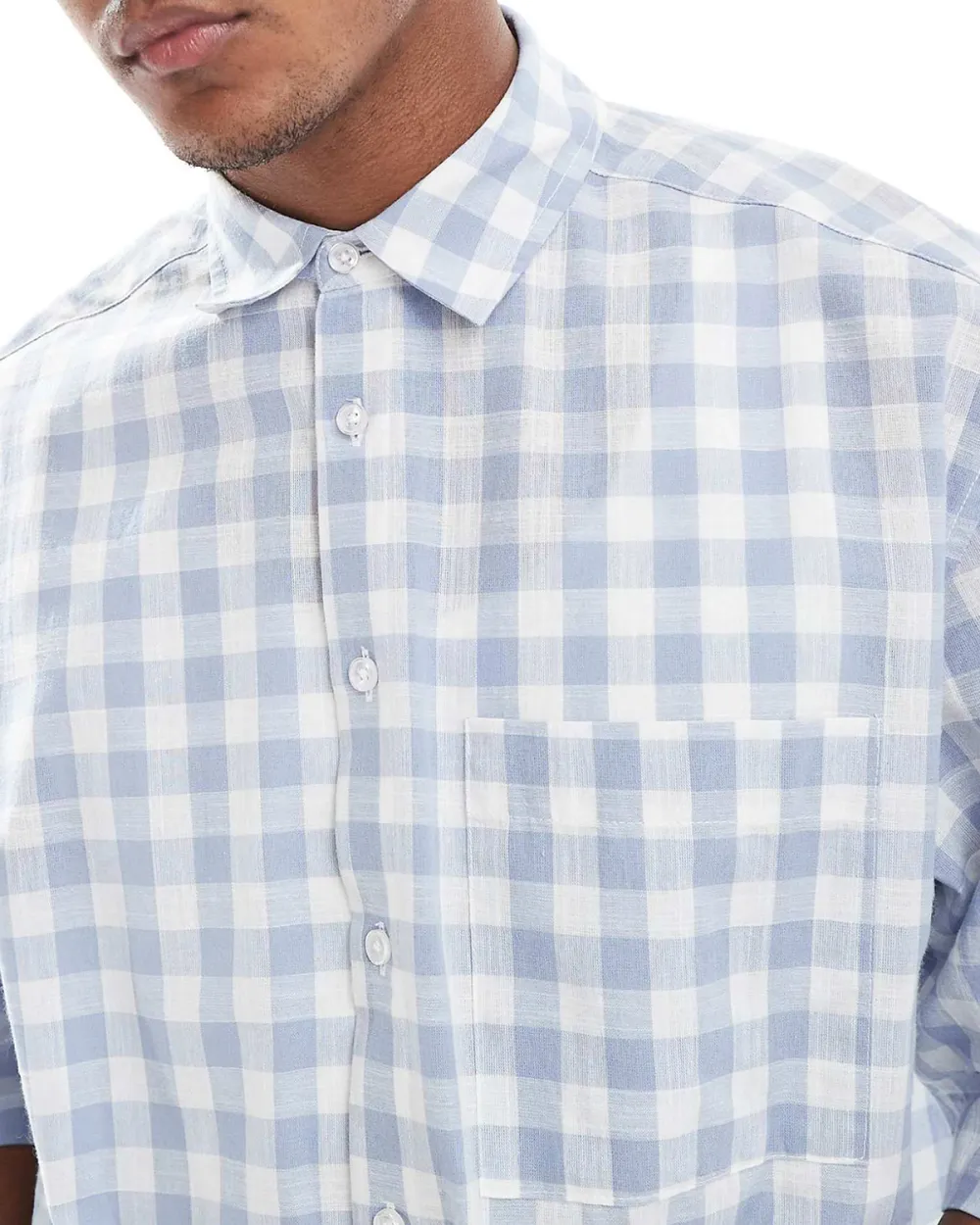 Oversized Boxy Shirt In Blue