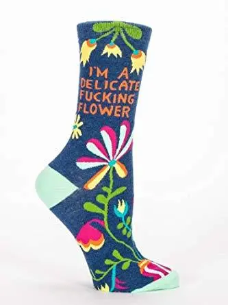 Women's Delicate Fucking Flower Crew Socks