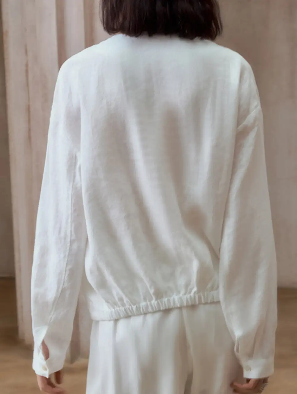 Pure Linen V Neck Relaxed Fit Top