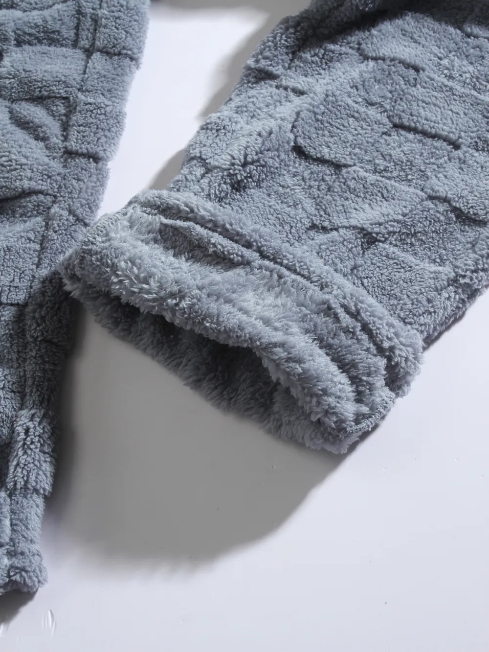 Layered Textured Knit Pants