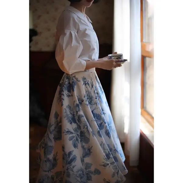 Breezy Carry Everyday Casual Floral Skirt