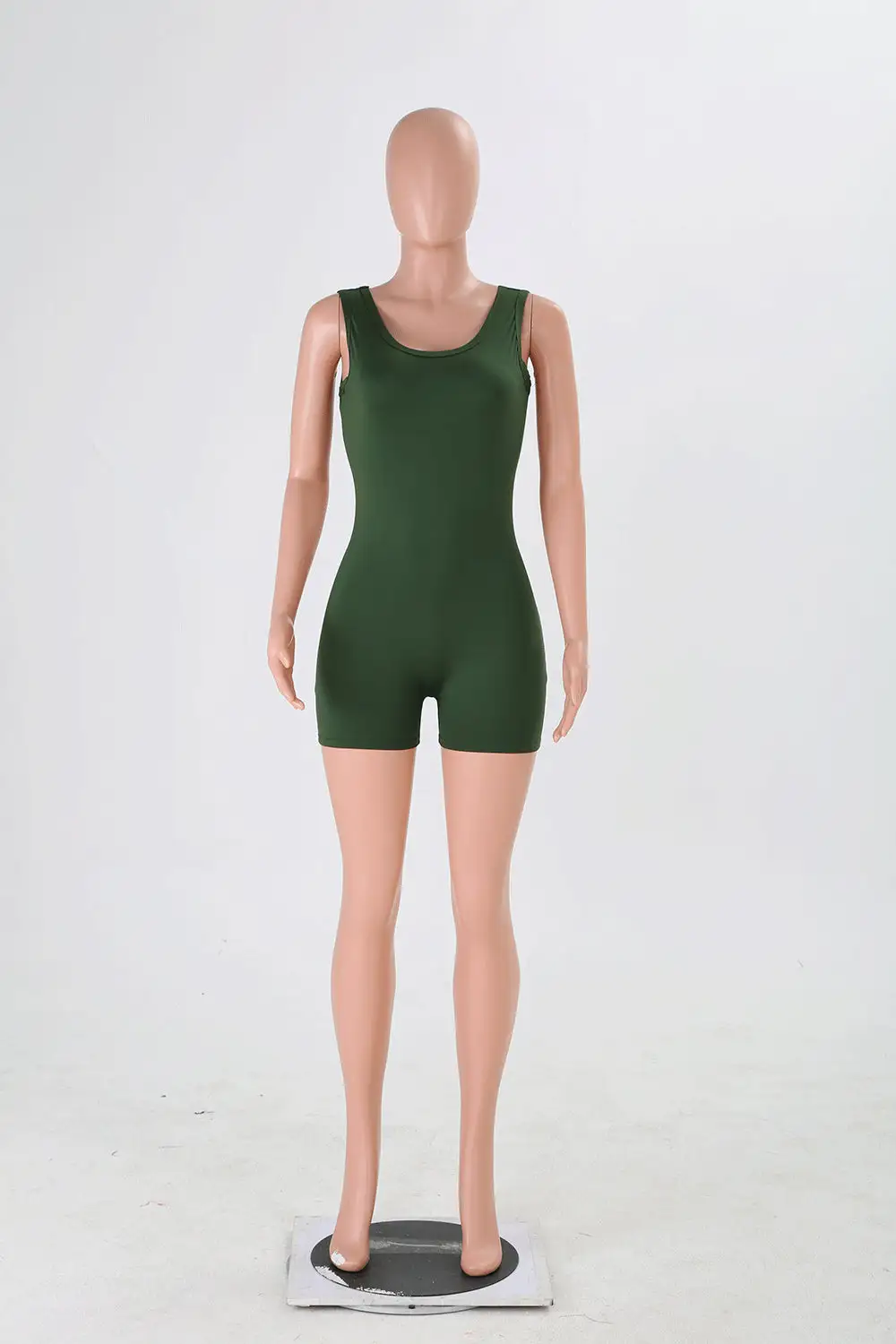 Scoop Neck Bodycon Romper