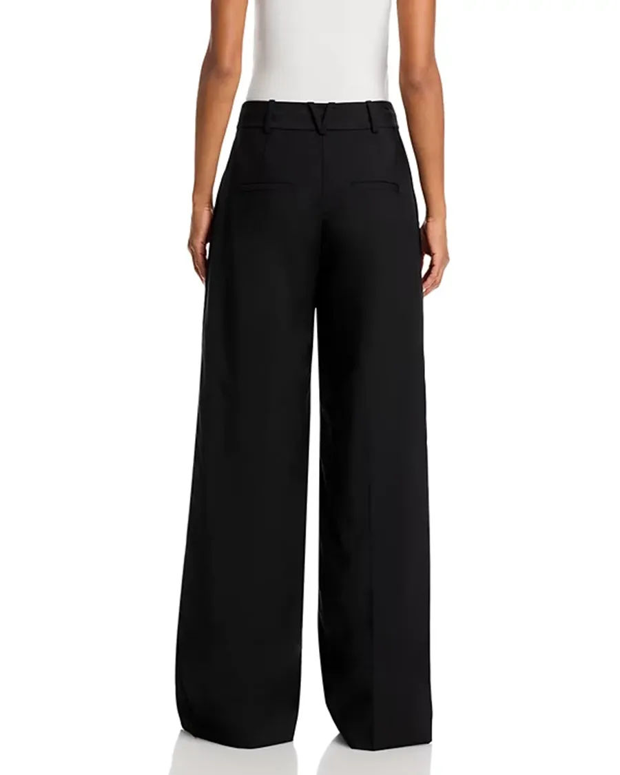 Removable Embossed Leather Belt Pants