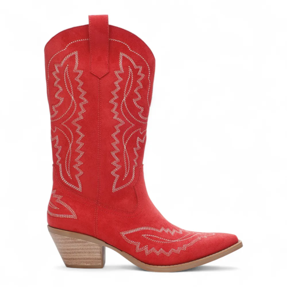 Tessa Mid-calf Western Cowgirl Boot