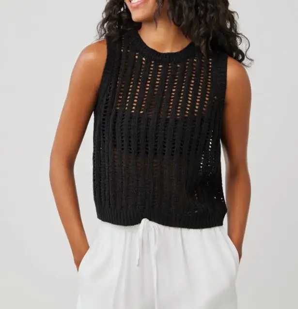 Sleeveless Knit Relaxed Knit Sweater