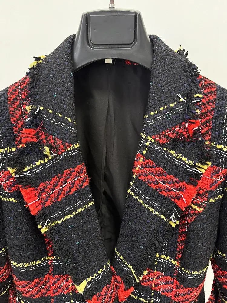 Plaid Tweed Blazer