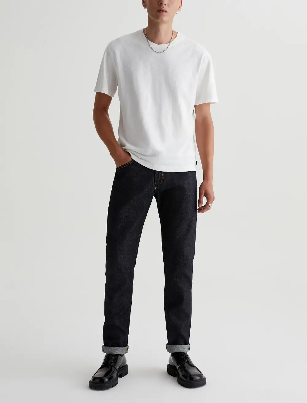 Men's Modern Slim Mid Rise Selvedge Jeans