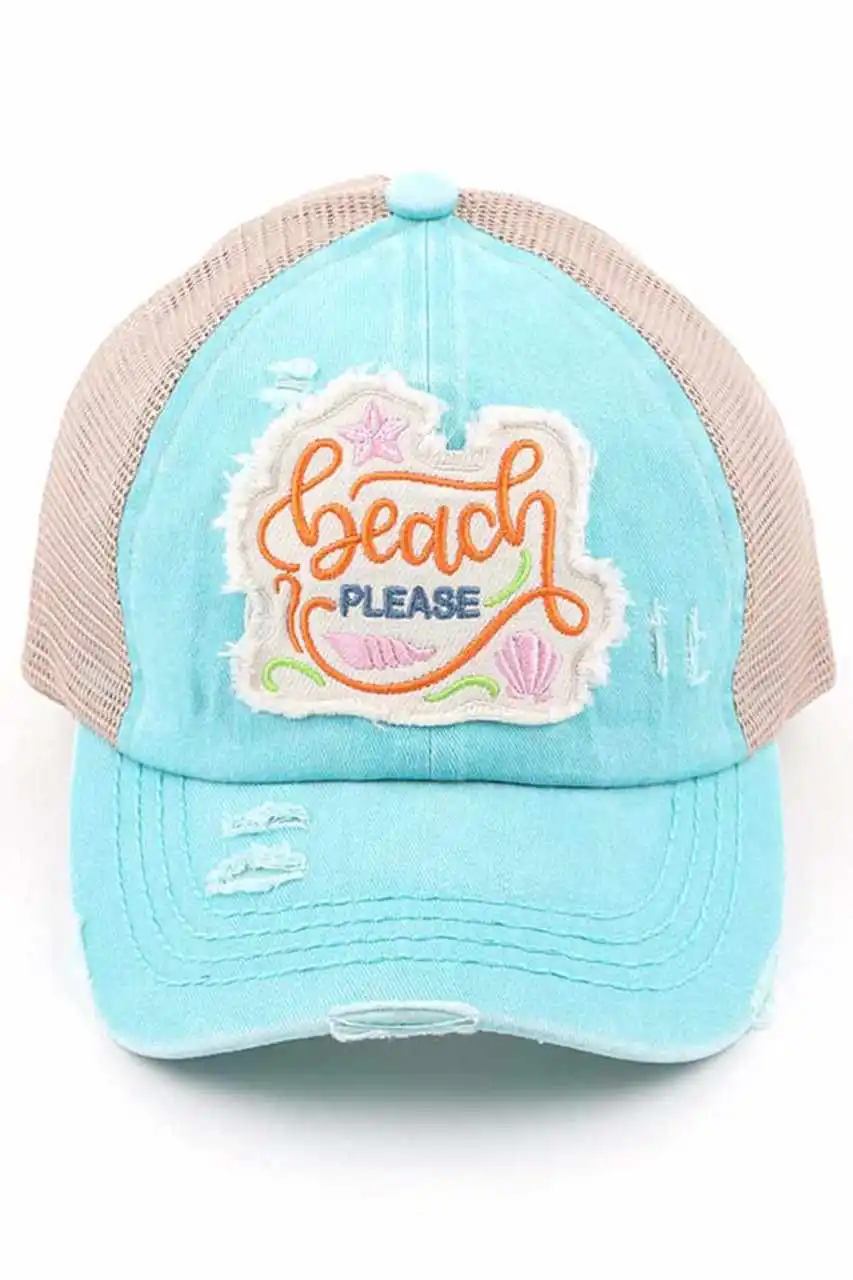 Distressed Beach Cap
