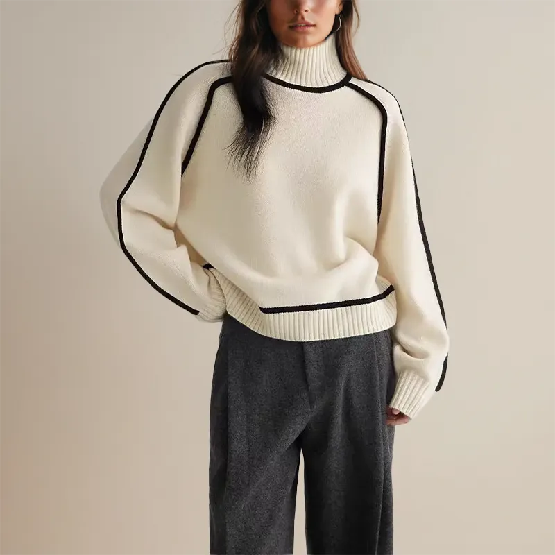  Knitted Turtleneck Sweater