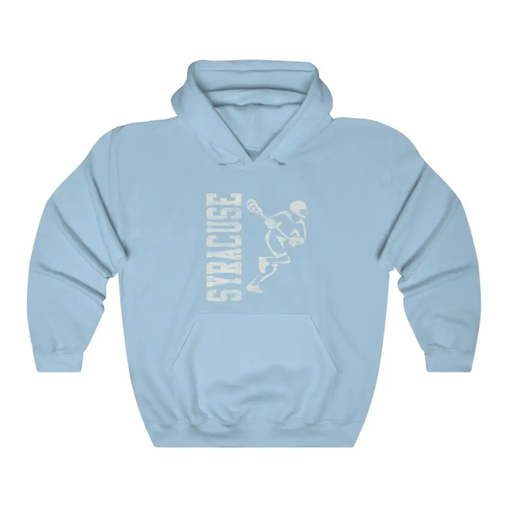 Casual Vintage Player Lacrosse Graphic Pullover Hoodie