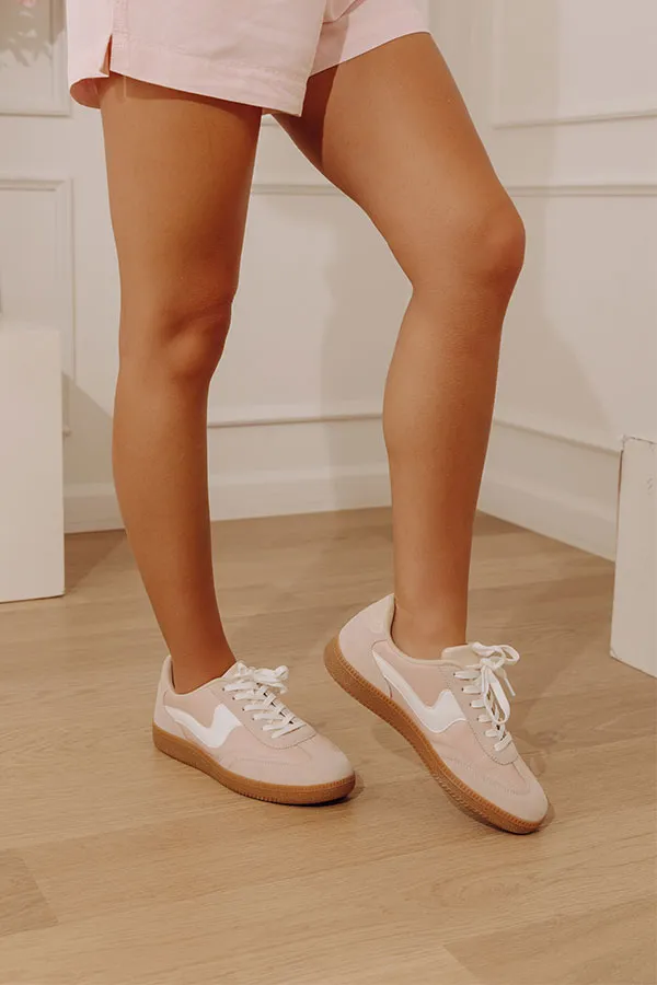 Streamlined Faux Leather Sneakers