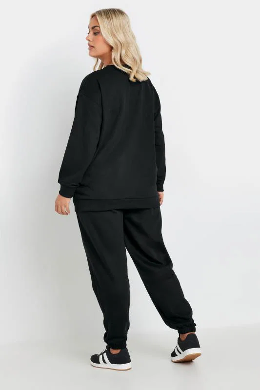 Black Jogger Set detail 2