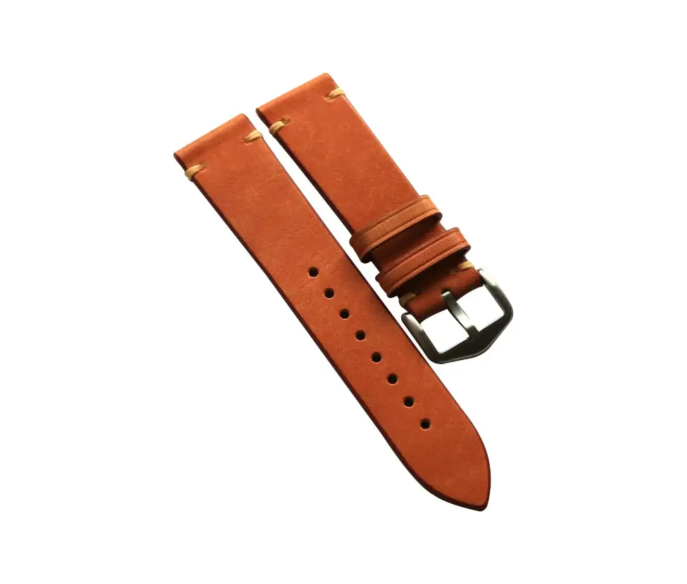 Frosted Leather Watch Strap