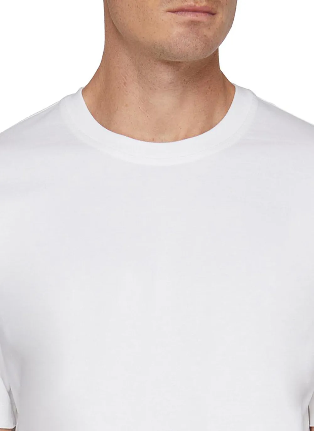 Classic Minimalist Comfort And Slimming White Cottom T-Shirts