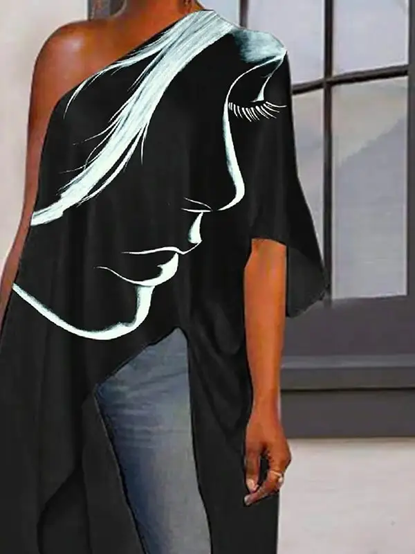 Women's Asymmetric Blouse