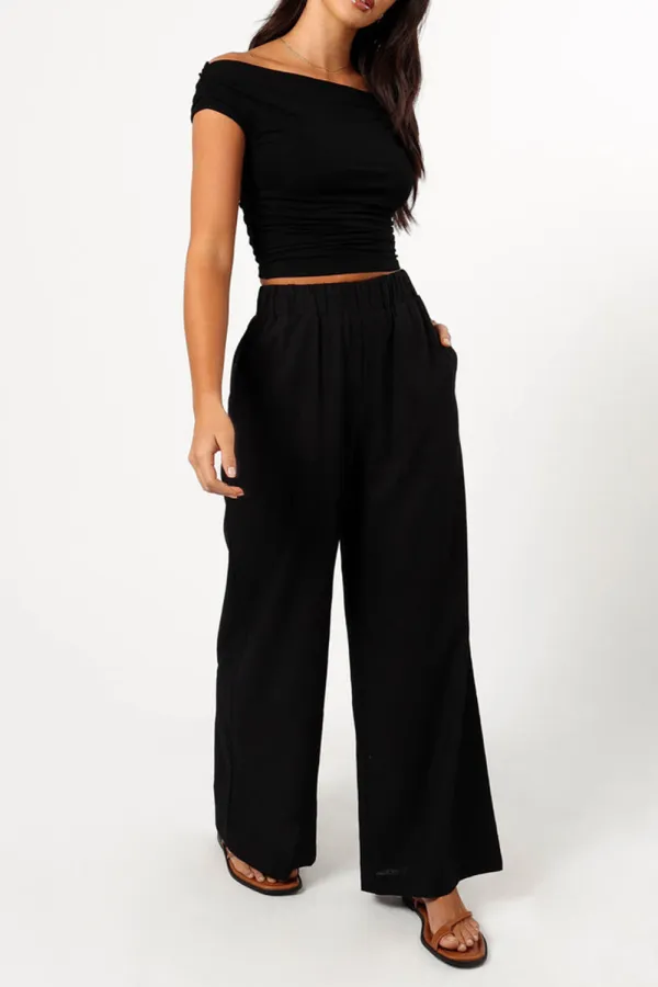 COTTON AND LINEN DAILY PANT
