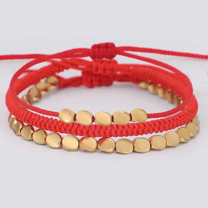 Copper Beads String Bracelet