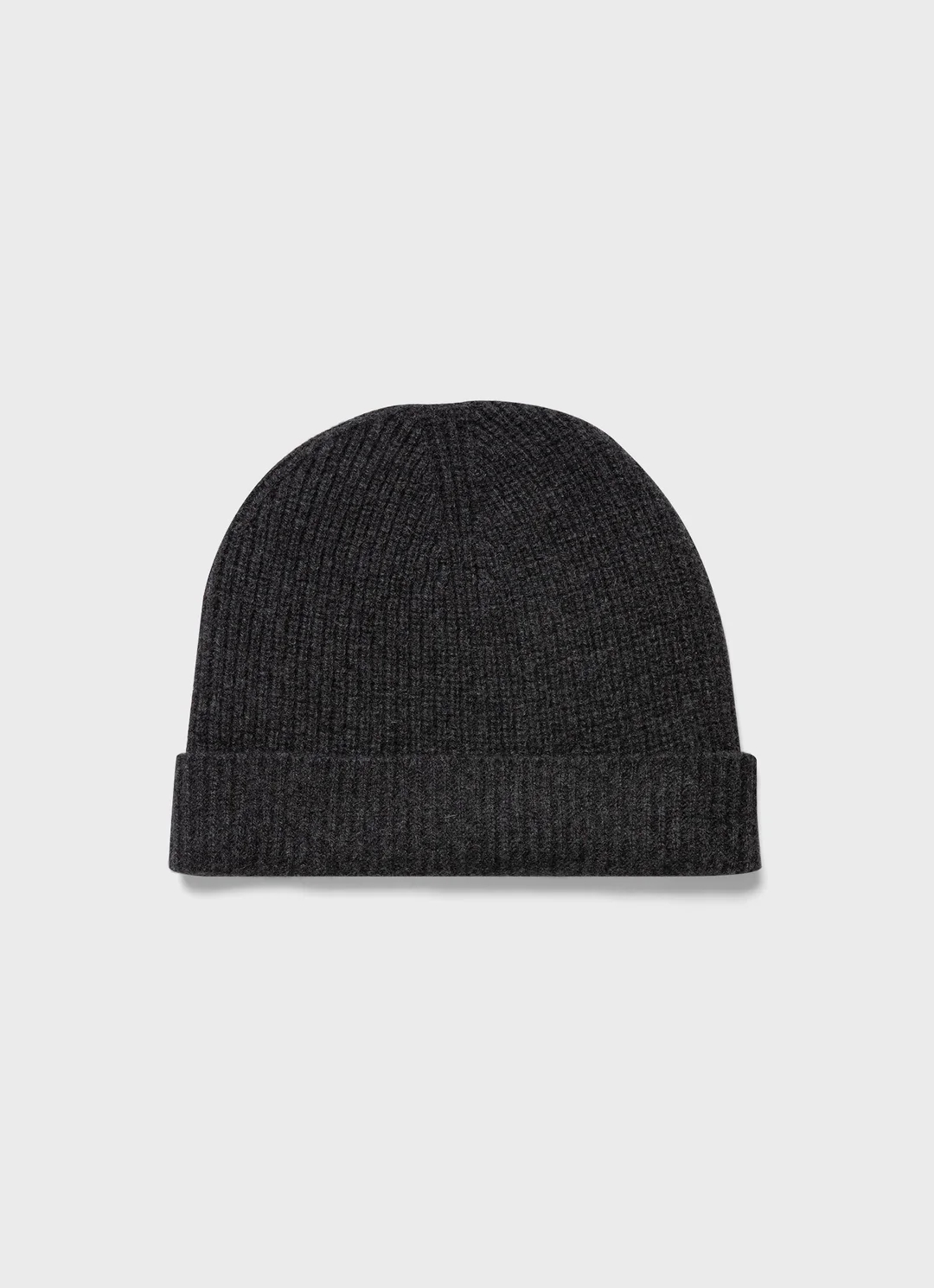 Cashmere Ribbed Beanie Hat