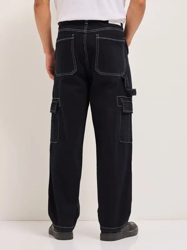 Everyday Baggy Cargo Pocket Jeans