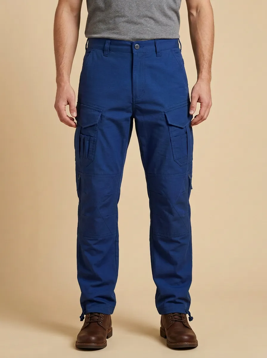 Unisex Multi-Pocket Tactical Work Art Motif Pants