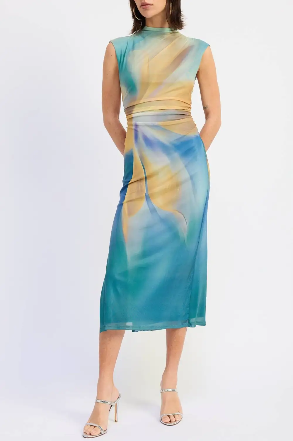 Mesh Midi Women's Midi Dress