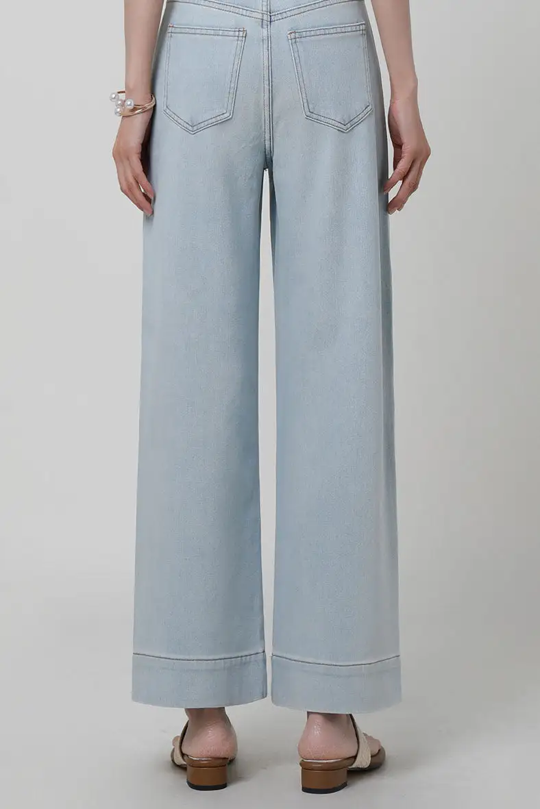 Wide-Leg Classic-Fit Jeans