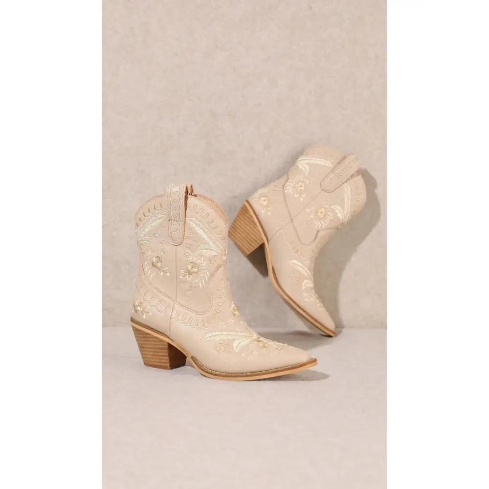 Corral Embroidered Cowgirl Ankle Bootie
