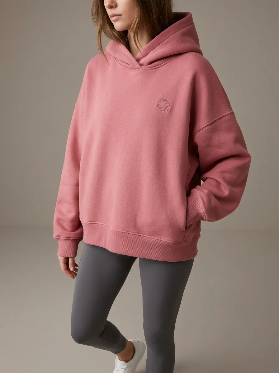 Women's Polished Geometric-Print Hoodie