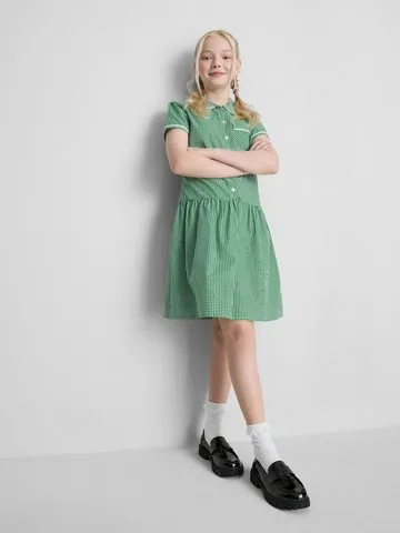 7-15yrs | Cotton Rich Gingham Check School Dress