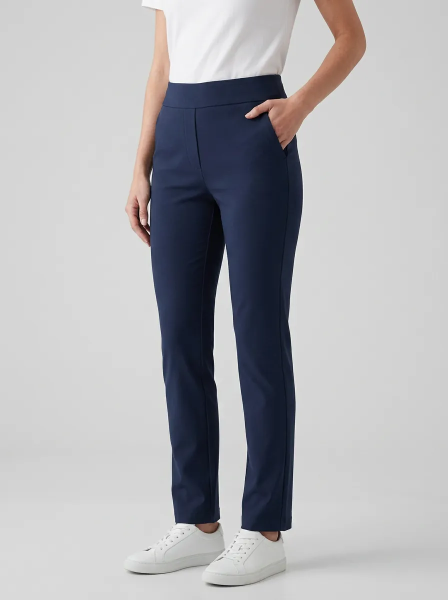 Modern Mid-Rise Women's Stretch Mid-Rise Pants