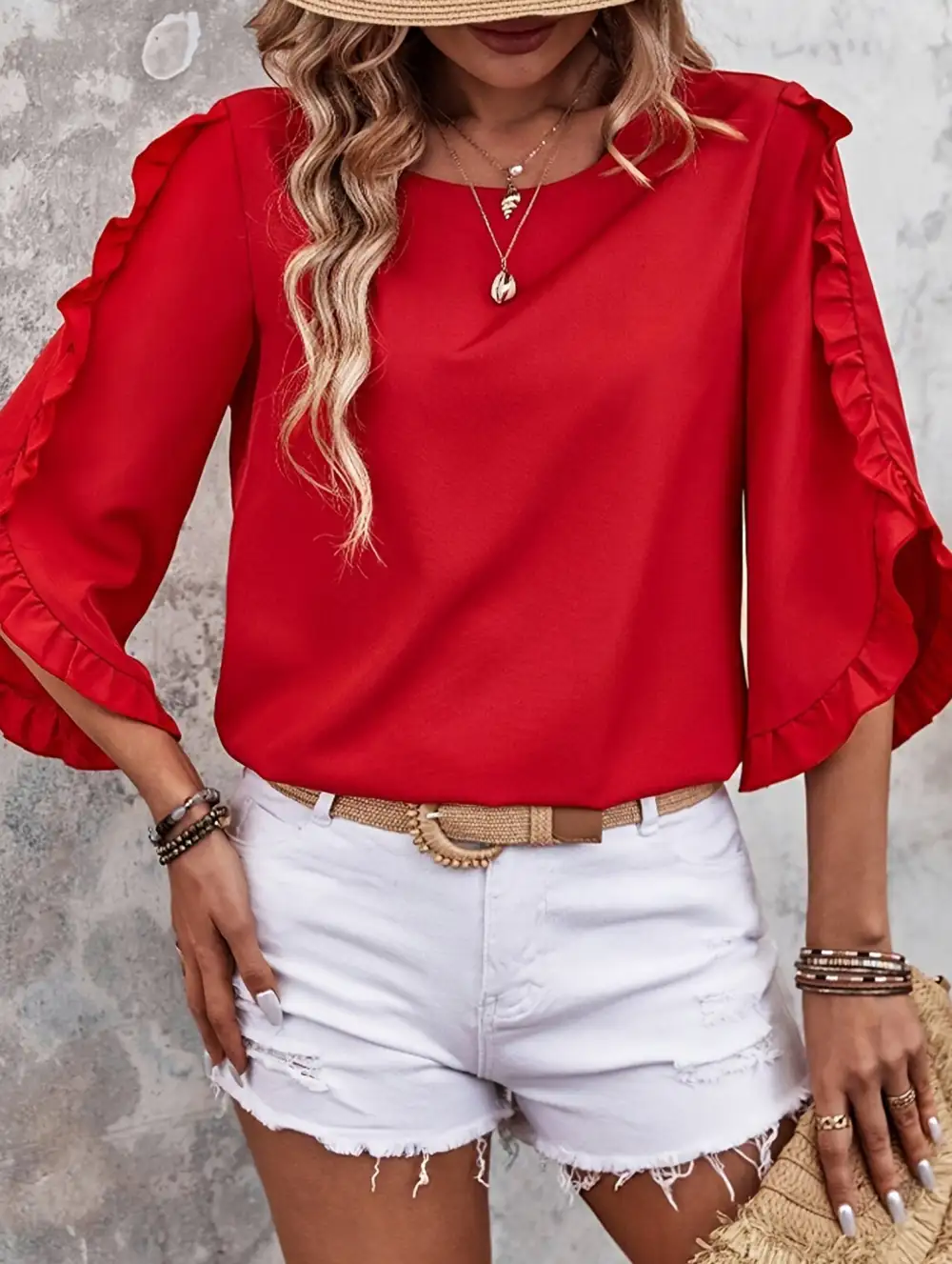 Chiffon Asymmetric Blouse