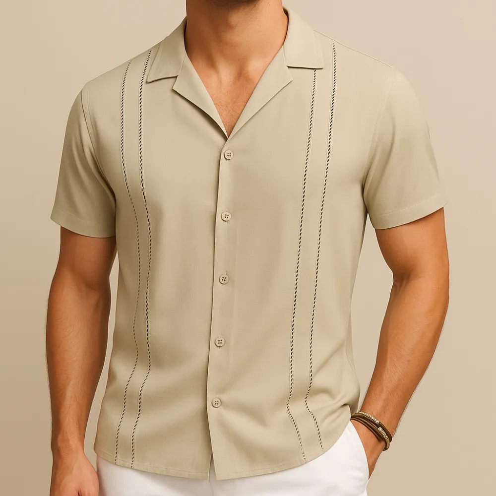 Khaki Cuban Style Summer