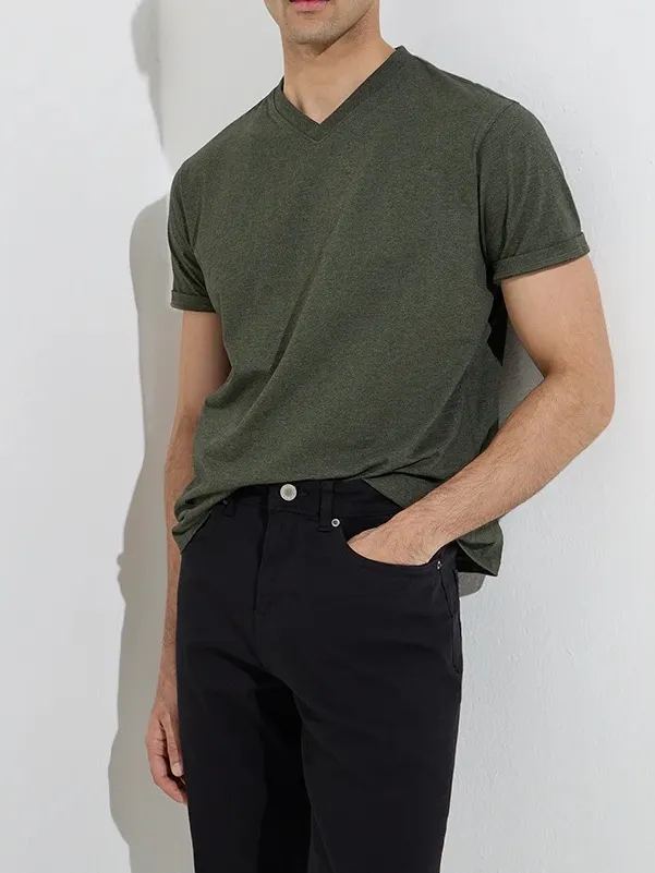 Casual Style Plain Loose Cotton T-Shirt