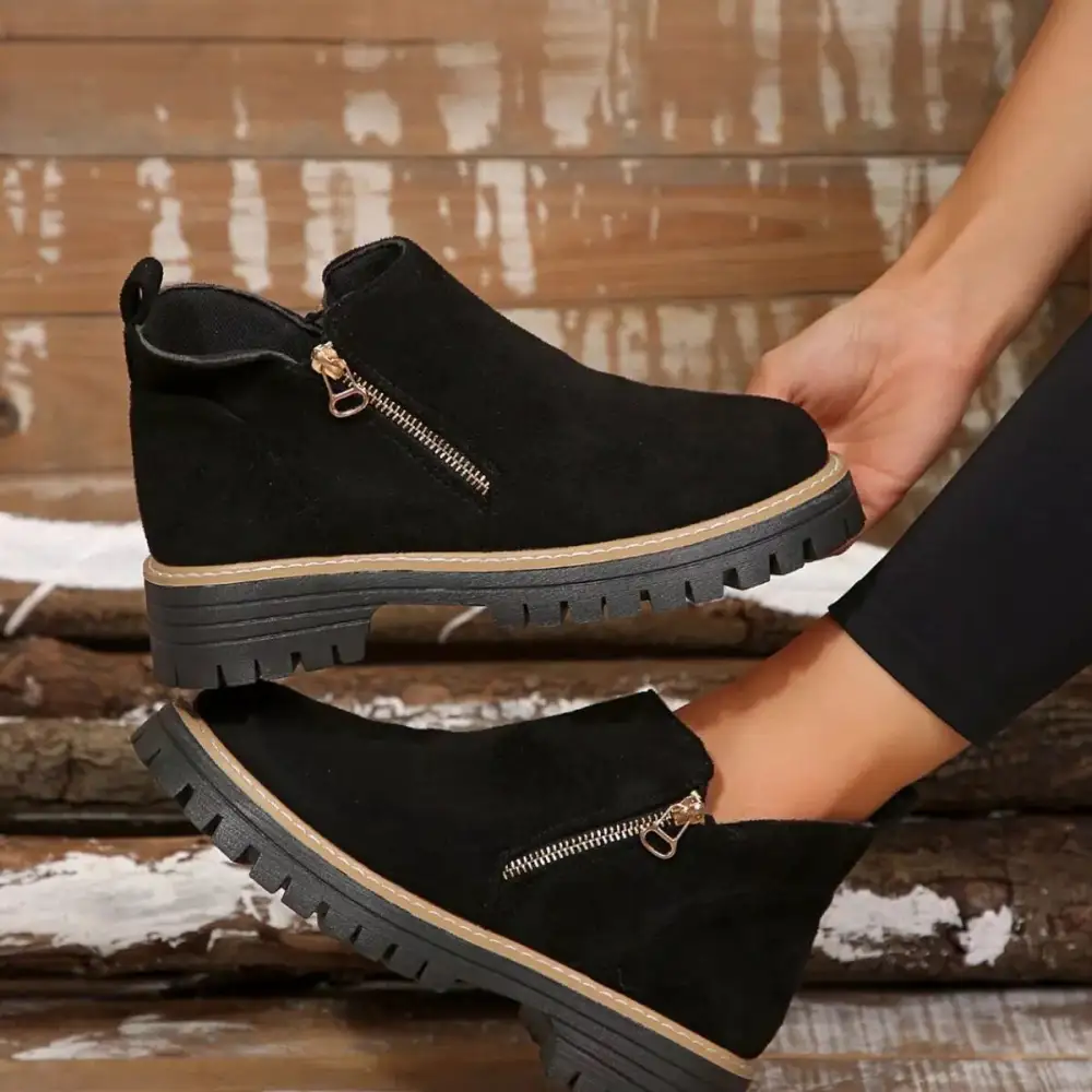 Side-Zip Ankle Boots