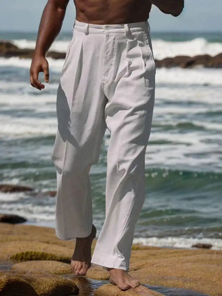 Tailored Straight Leg Pants
