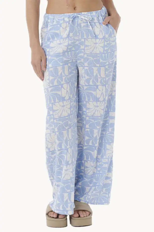 Cotton Blend Drawcord Pants