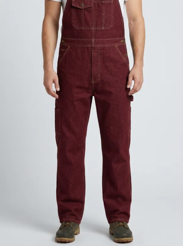 Men's Casual Workwear Dark Denim Bib Overalls