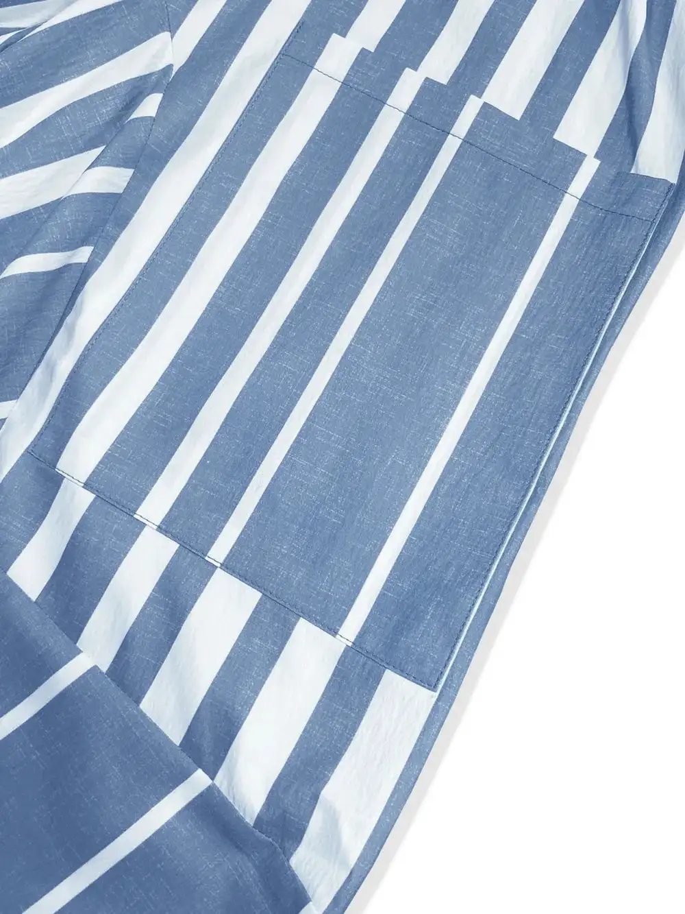 Wide Leg Elastic Waist Striped Pocketed Pants